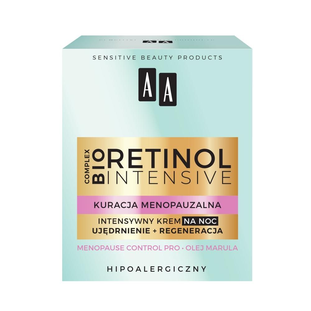 AA Retinol Intensive Kuracja Menopauzalna krem intensywny na noc ujędrnienie + regeneracja 50 ml