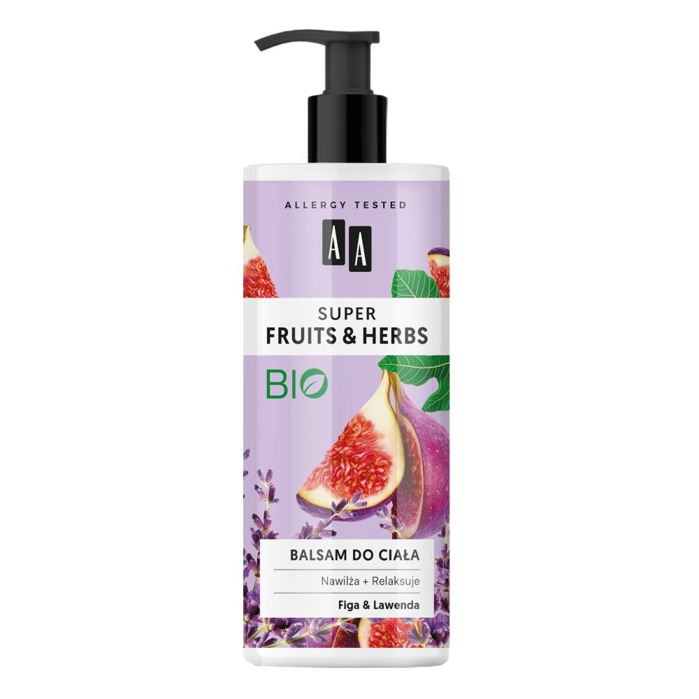 AA Super Fruits&Herbs balsam do ciała figa&lawenda 500 ml