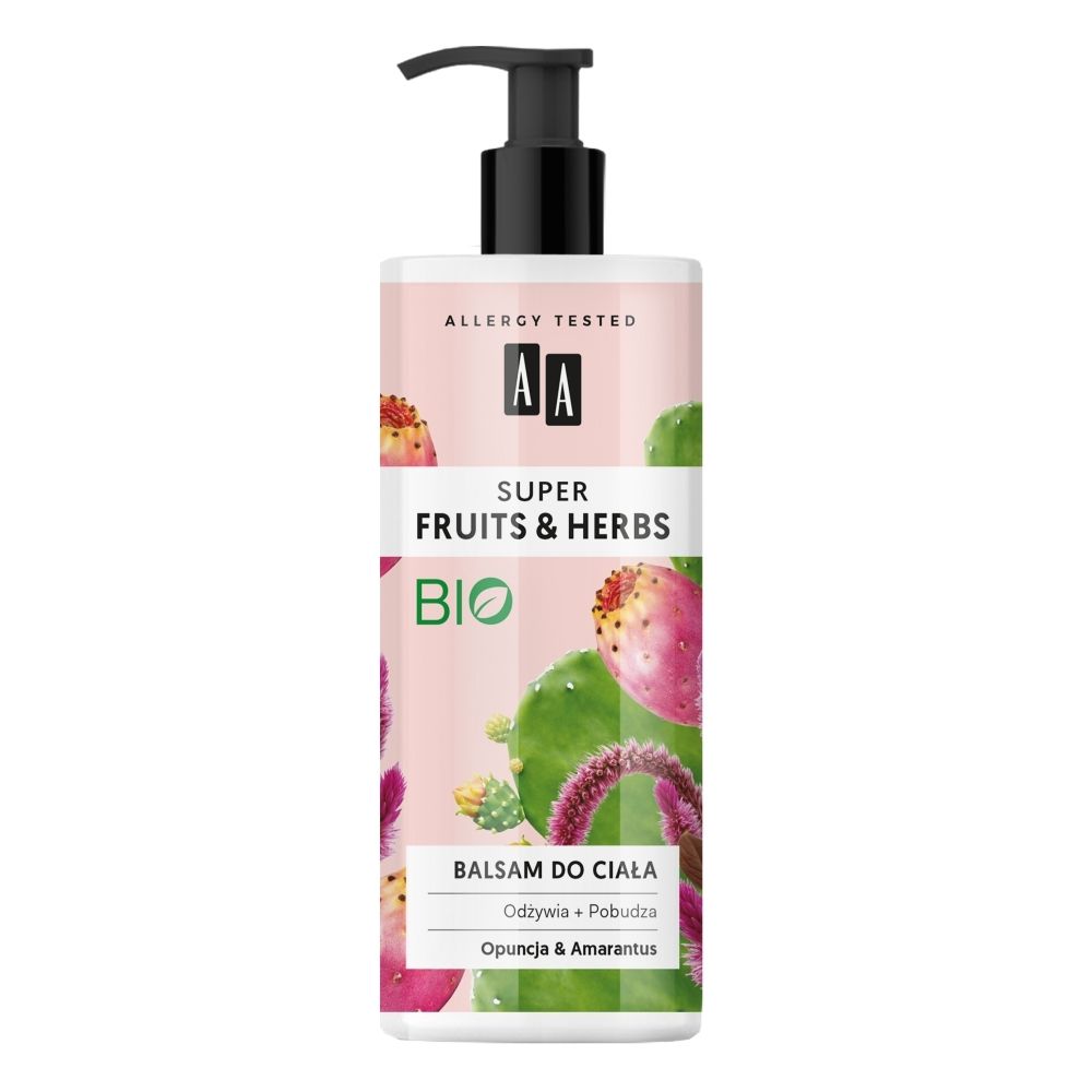 AA Super Fruits&Herbs balsam do ciała opuncja&amarantus 500 ml