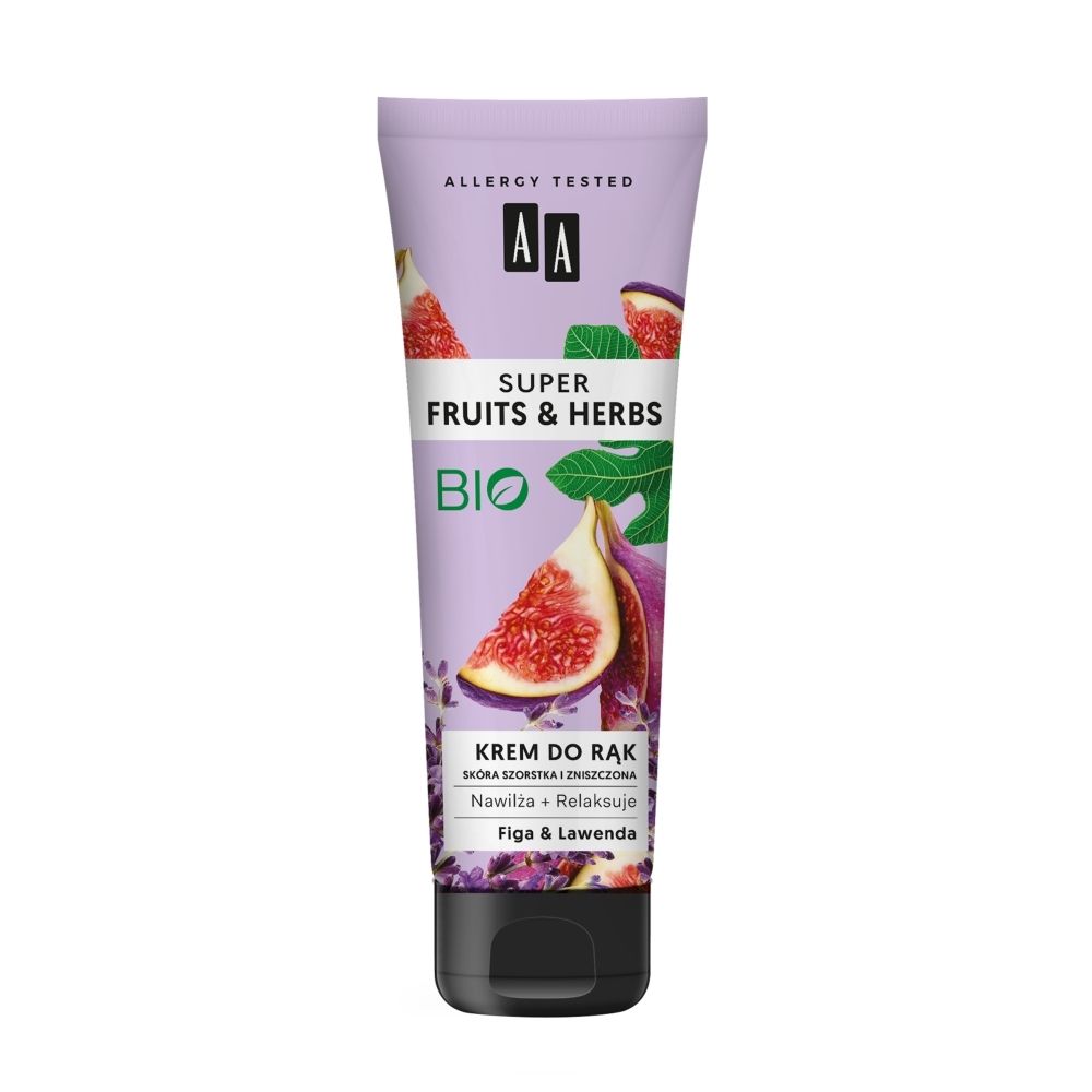 AA Super Fruits&Herbs krem do rąk figa&lawenda 100 ml