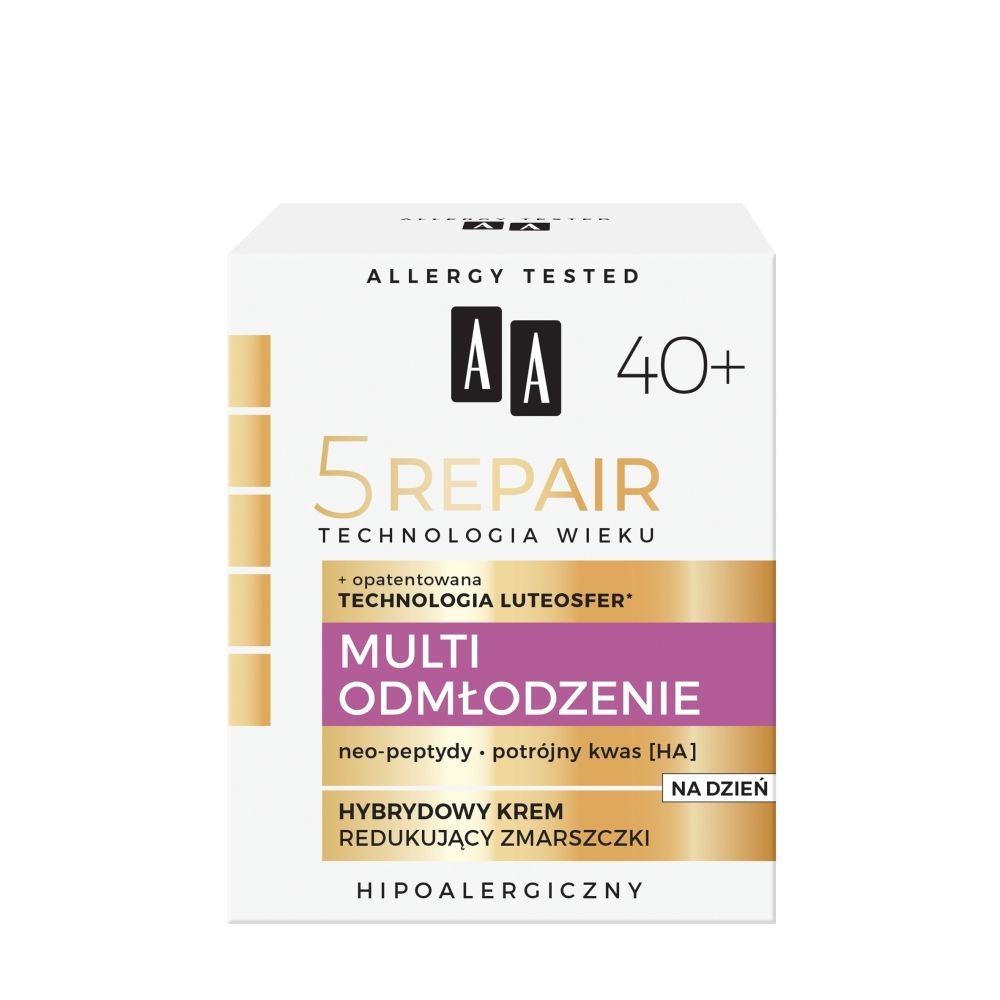 AA Technologia Wieku 5Repair 40+ Multi Odmłodzenie krem na dzień redukujący zmarszczki 50 ml