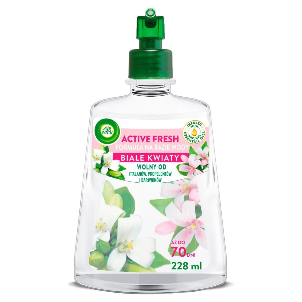 Air Wick Active Fresh Automatyczny odświeżacz powietrza wkład białe kwiaty 228 ml