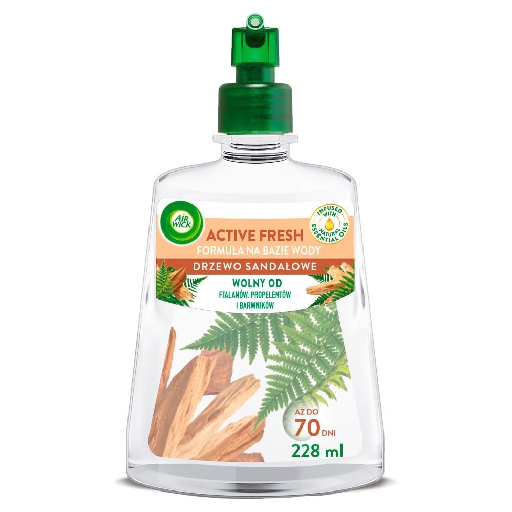 Air Wick Active Fresh Automatyczny odświeżacz powietrza wkład drzewo sandałowe 228 ml