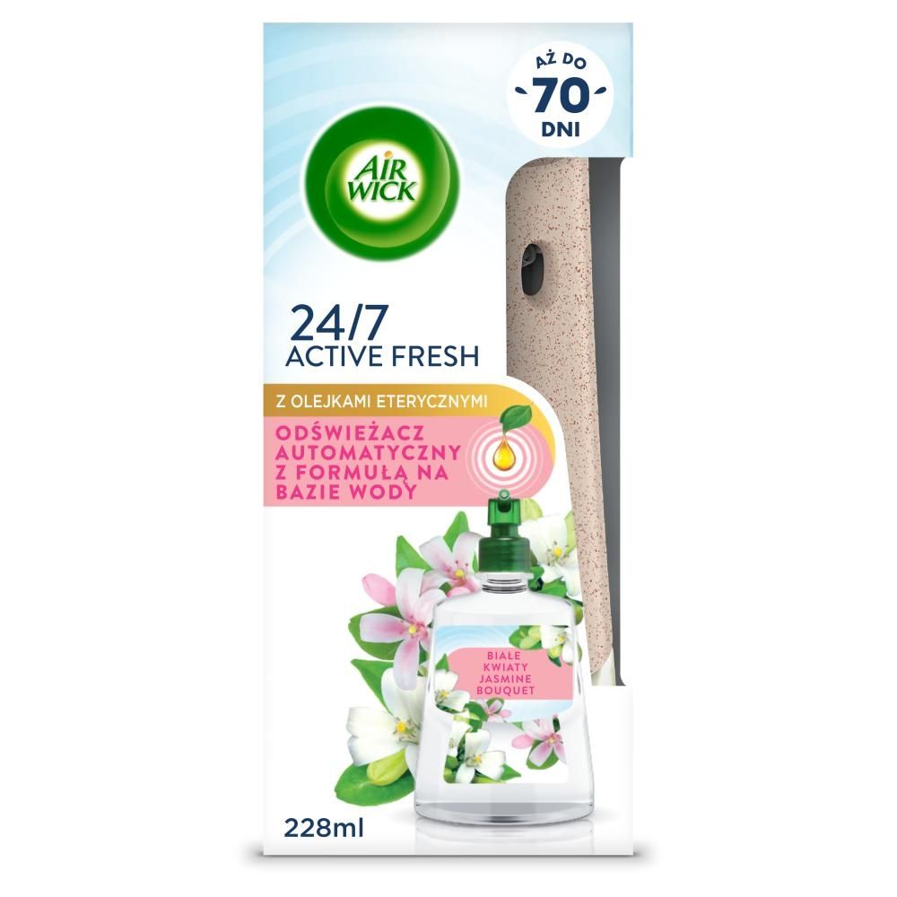 Air Wick Active Fresh Odświeżacz automatyczny i wkład białe kwiaty 228 ml