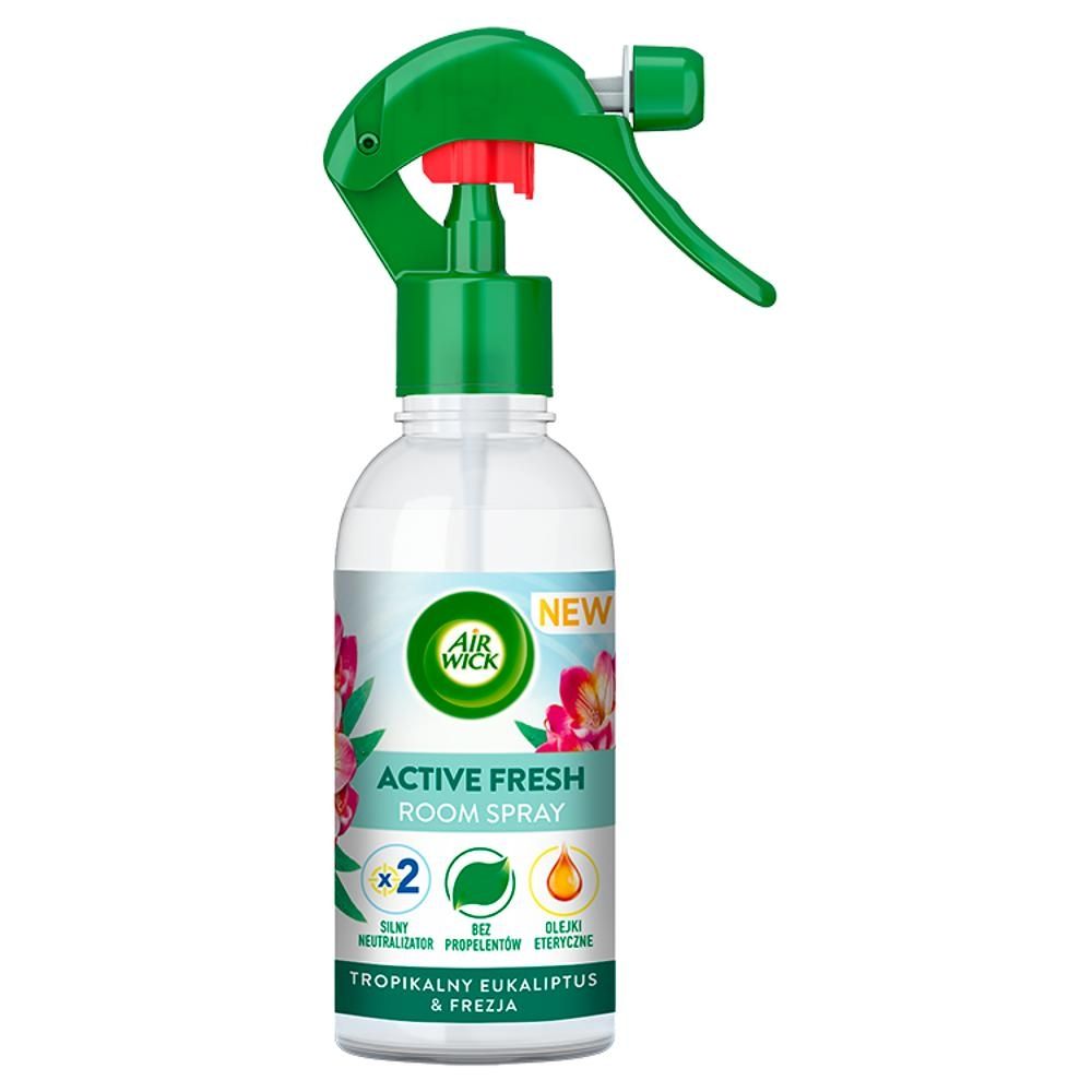 Air Wick Active Fresh Odświeżacz powietrza w sprayu tropikalny eukaliptus & frezja 237 ml