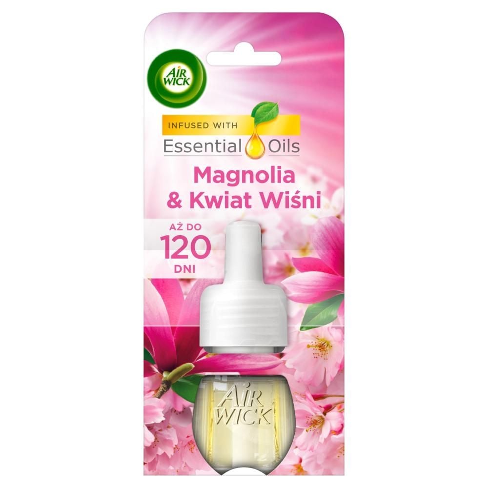 Air Wick Essential Oils Wkład do elektrycznego odświeżacza magnolia & kwiat wiśni 19 ml