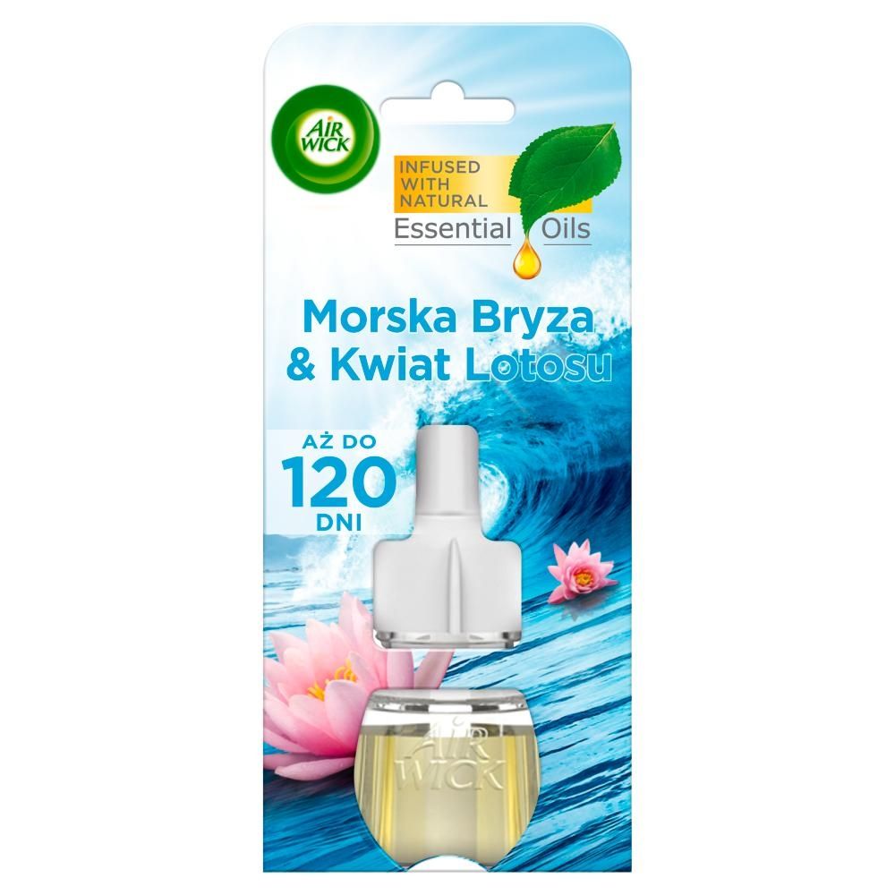 Air Wick Essential Oils Wkład do elektrycznego odświeżacza morska bryza & kwiat lotosu 19 ml