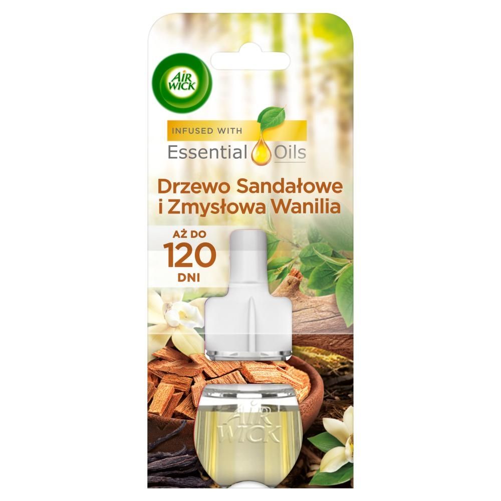 Air Wick Essential Oils Wkład zapachowy drzewo sandałowe i zmysłowa wanilia 19 ml