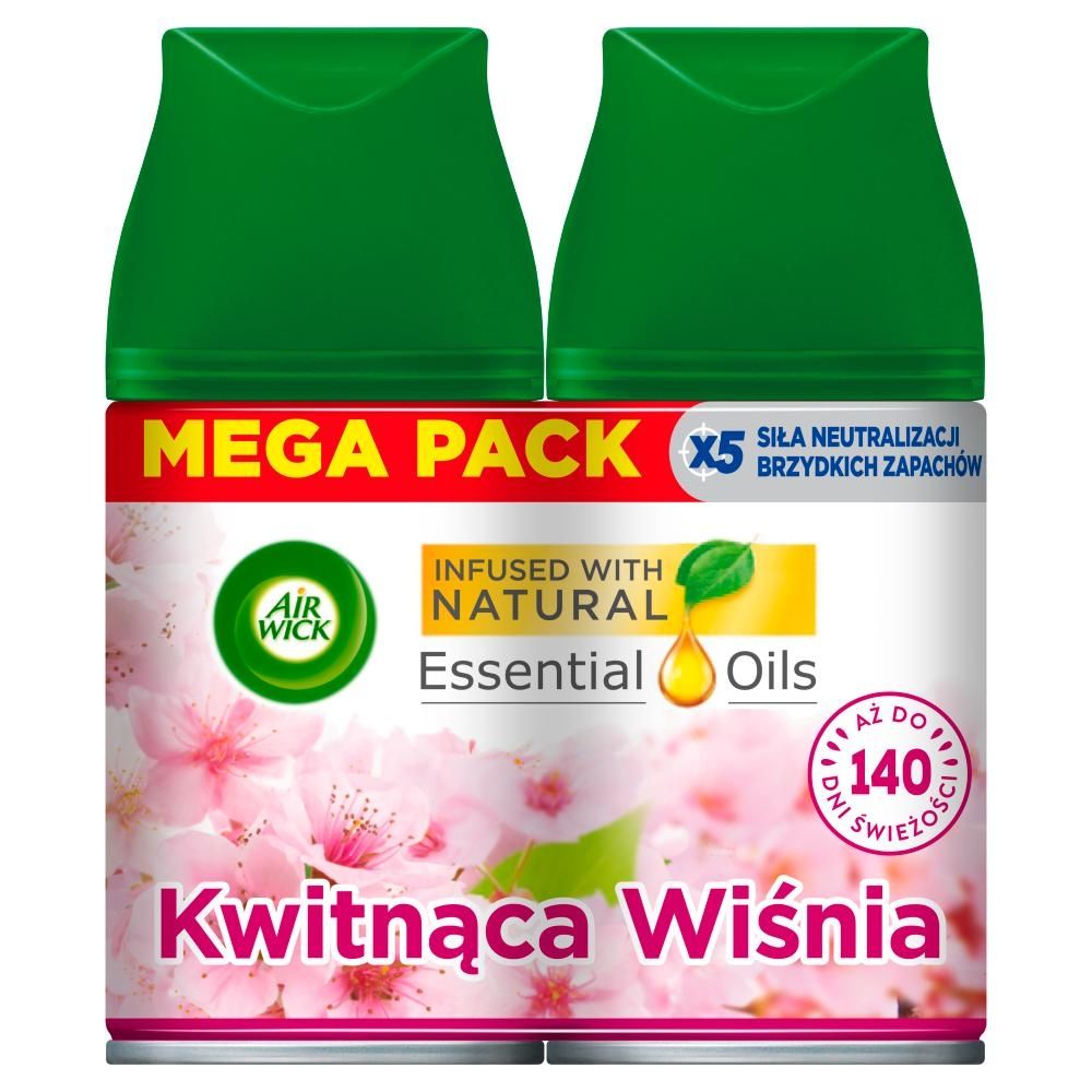 Air Wick Essential Oils Wkład zapachowy kwitnąca wiśnia 2 x 250 ml