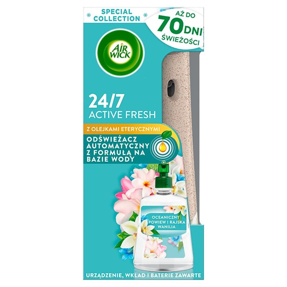 Air Wick Odświeżacz automatyczny i wkład oceaniczny powiew i rajska wanilia 228 ml