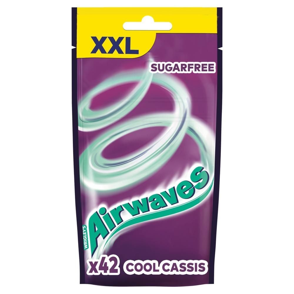 Airwaves Cool Cassis XXL Guma do żucia bez cukru 58 g (42 sztuki)