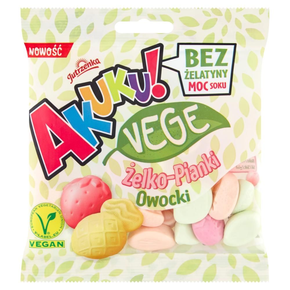 AKUKU! Vege Żelko-pianki owocki 75 g