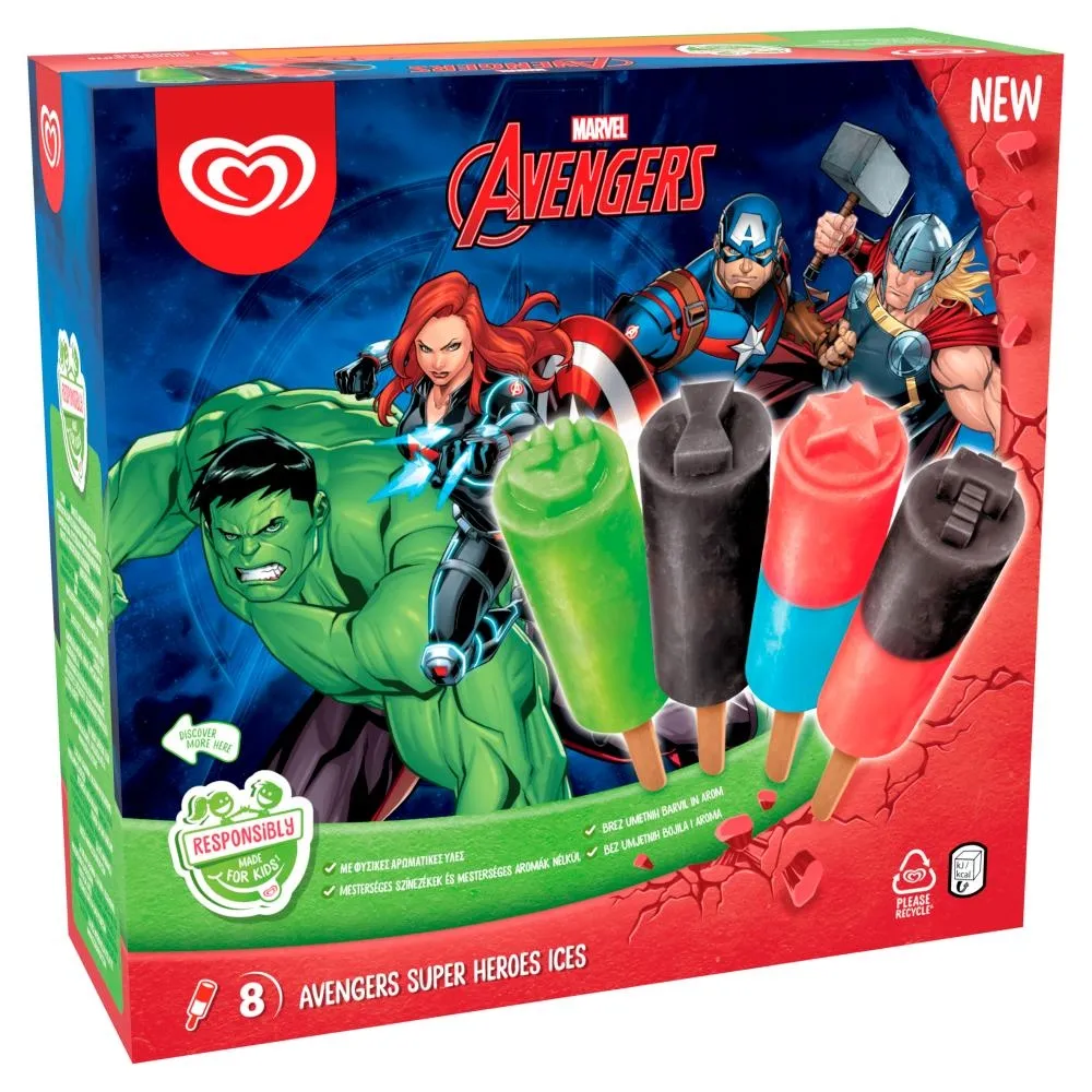 Algida Avengers Lody 480 ml (8 sztuk)