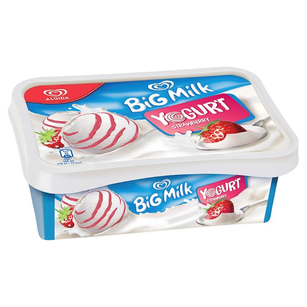 Algida Big Milk Yogurt Strawberry Lody 1000 ml