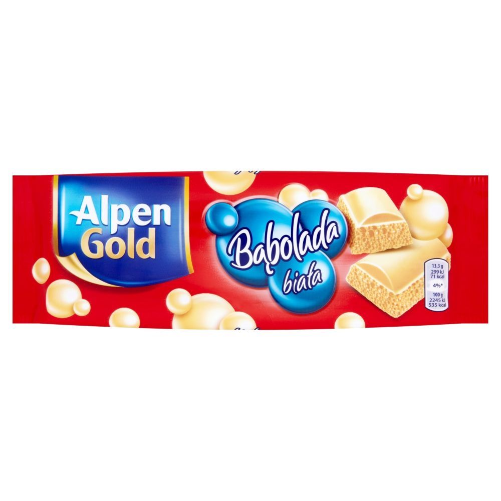 Alpen Gold Bąbolada biała Czekolada 80 g