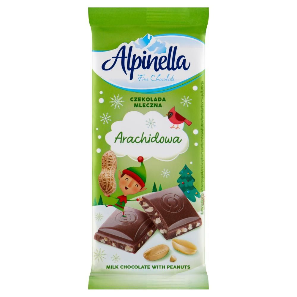 Alpinella Czekolada mleczna arachidowa 90 g