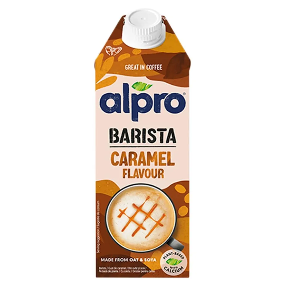 Alpro Barista Napój owsiano-sojowy o smaku karmelowym 750 ml