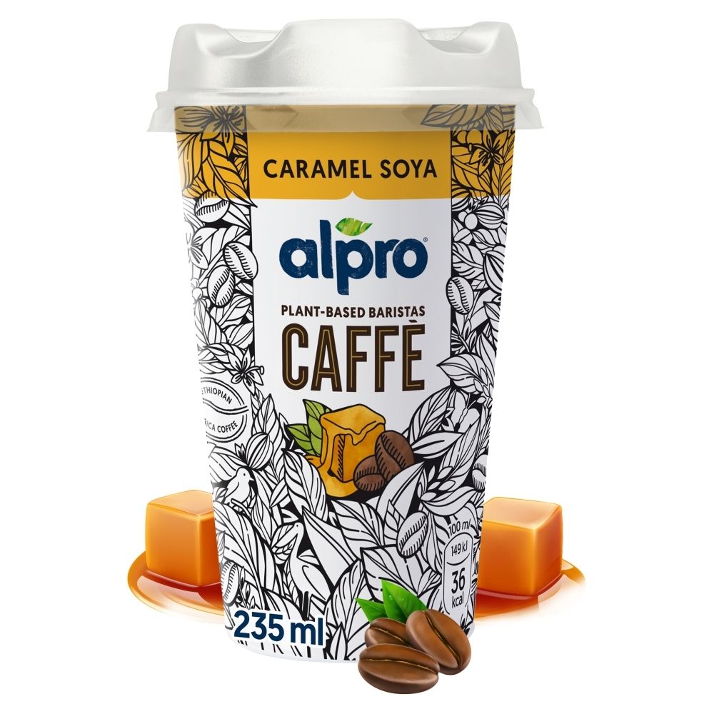 Alpro Caffé Napój kawowo-sojowy z karmelem 235 ml