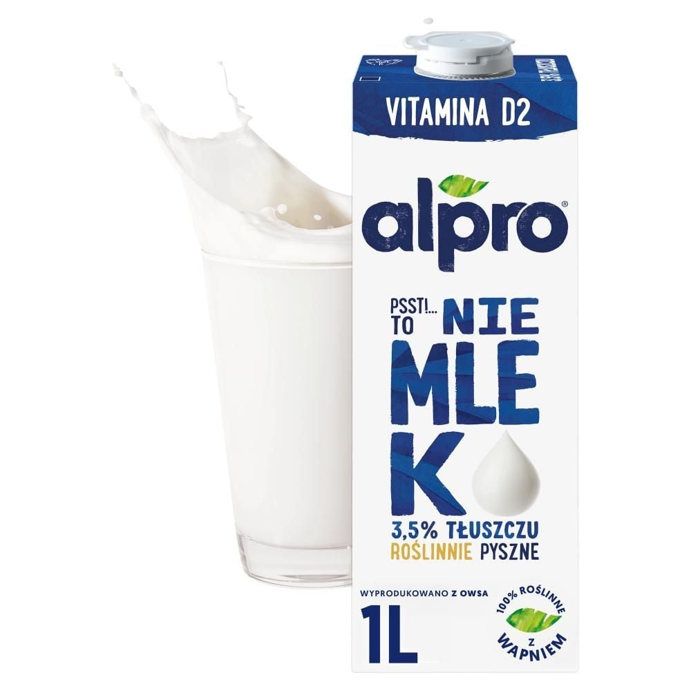 Alpro Psst! To nie mlek Napój owsiany 3,5 % 1 l