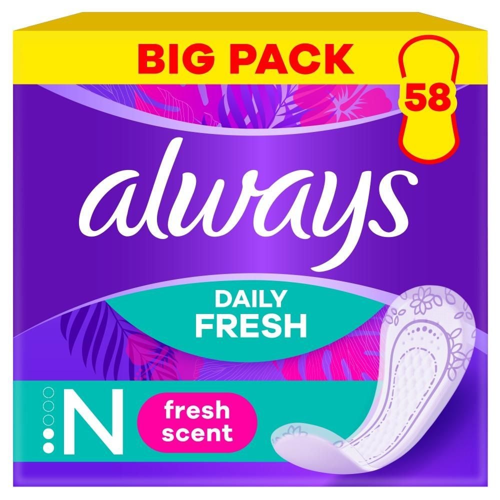 Always Daily Fresh Normal, O świeżym zapachu, 58X