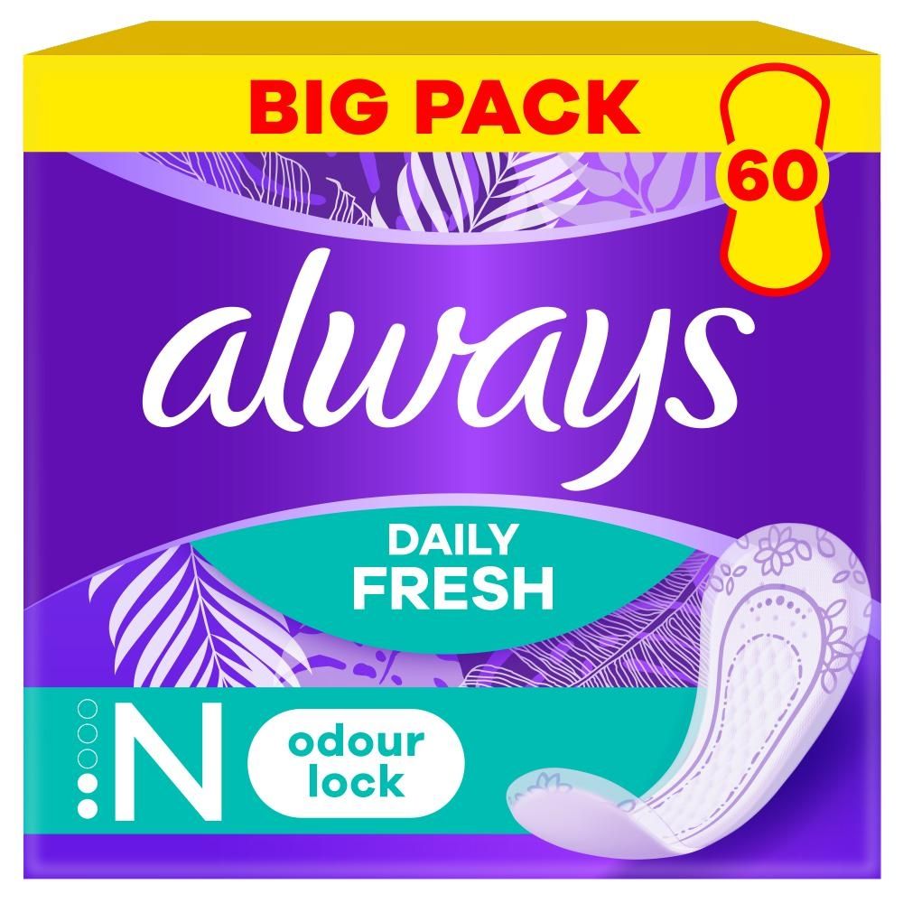 Always Daily Fresh Normal, Technologia Odour Lock x60