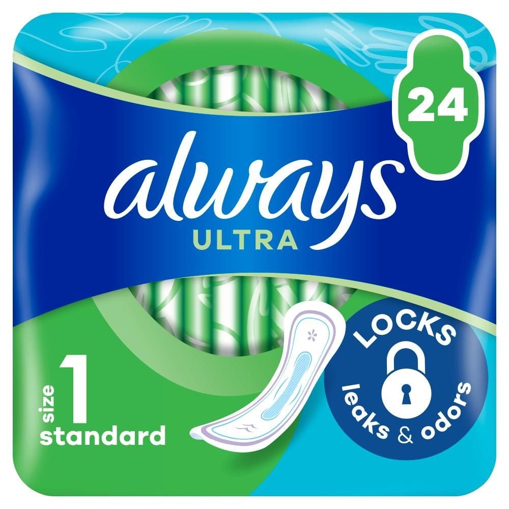 Always Ultra Day Normal (rozmiar 1) Podpaski  24 sztuk[NT{wings1}] 24 Pads