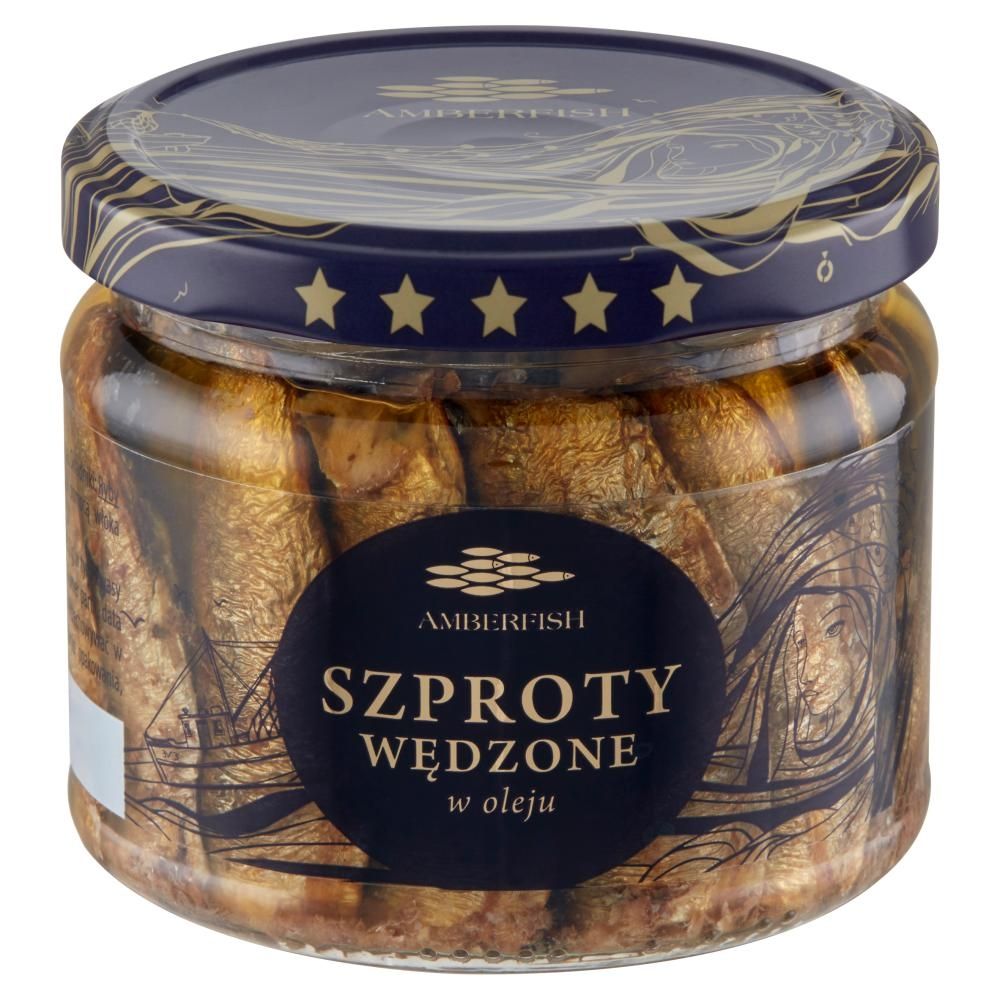 Amberfish Szproty wędzone w oleju 250 g