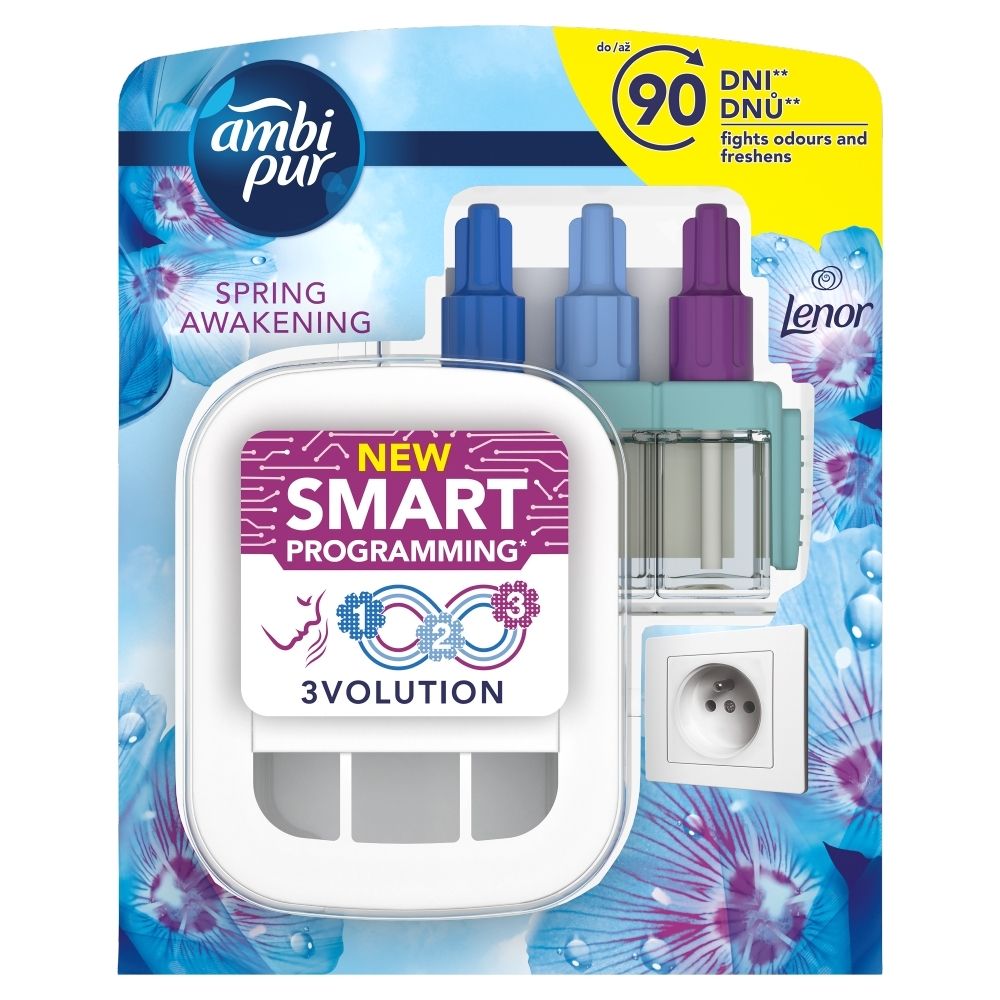 Ambi Pur 3Volution Elektryczny odświeżacz powietrza, zestaw startowy, Spring Awakening 20 ml