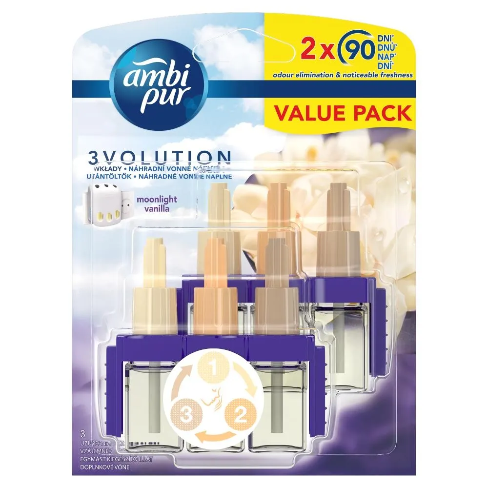 Ambi Pur 3Volution Wkład do elektrycznego odświeżacza powietrza Moonlight Vanilla 40 ml