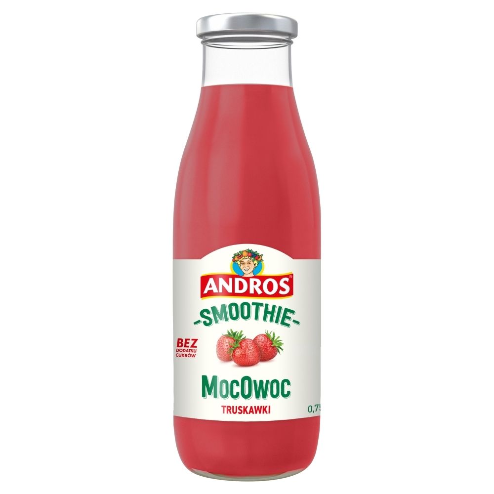 Andros MocOwoc Smoothie truskawka 0,75 l