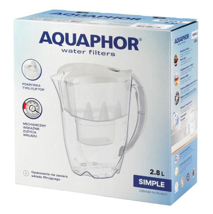 Фото - Фільтр для води Aquaphor Dzbanek filtrujący SIMPLE poj. 2,8L biały