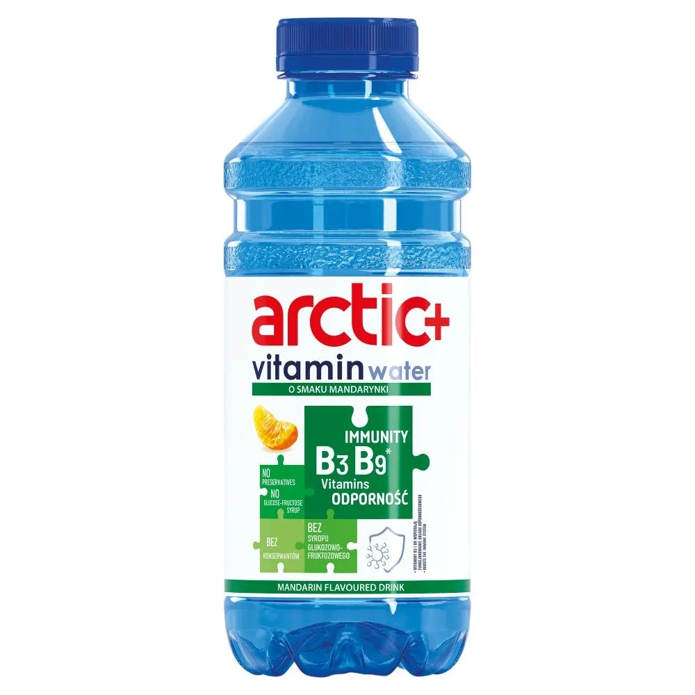 Arctic+ Vitamin Water Napój niegazowany o smaku mandarynki 600 ml