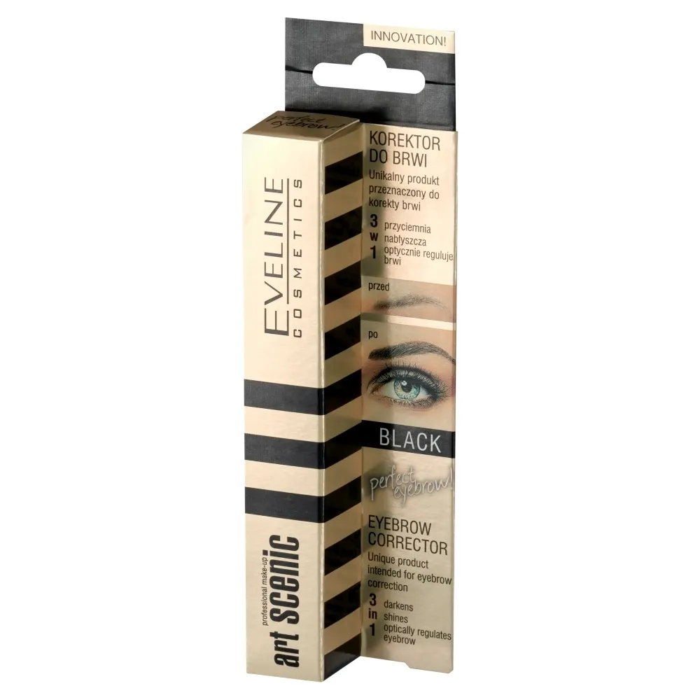 Eveline Cosmetics Black Korektor do brwi 10 ml