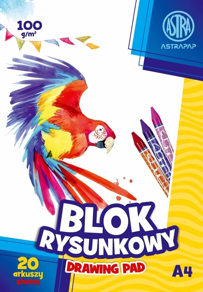 ASTRAPAP Blok rysunkowy A4 20 kartek 106119001