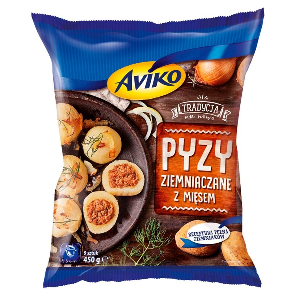 Aviko Pyzy ziemniaczane z mięsem 450 g (9 sztuk)