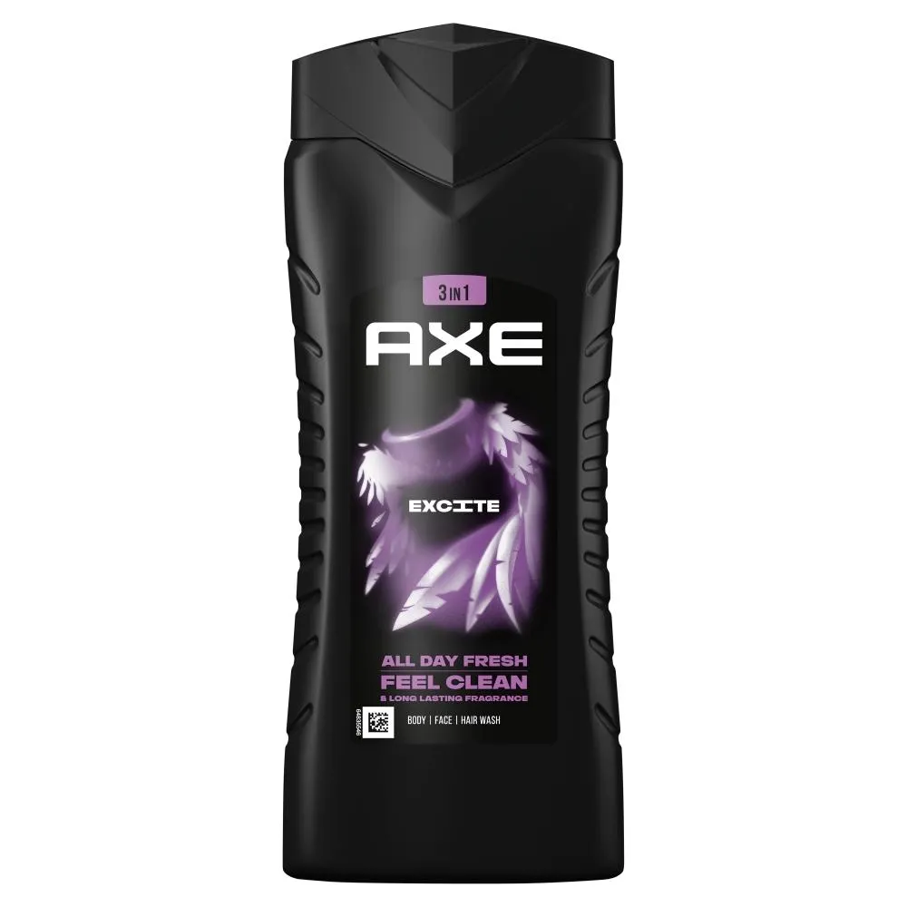 Axe Excite Żel pod prysznic 3w1 400 ml