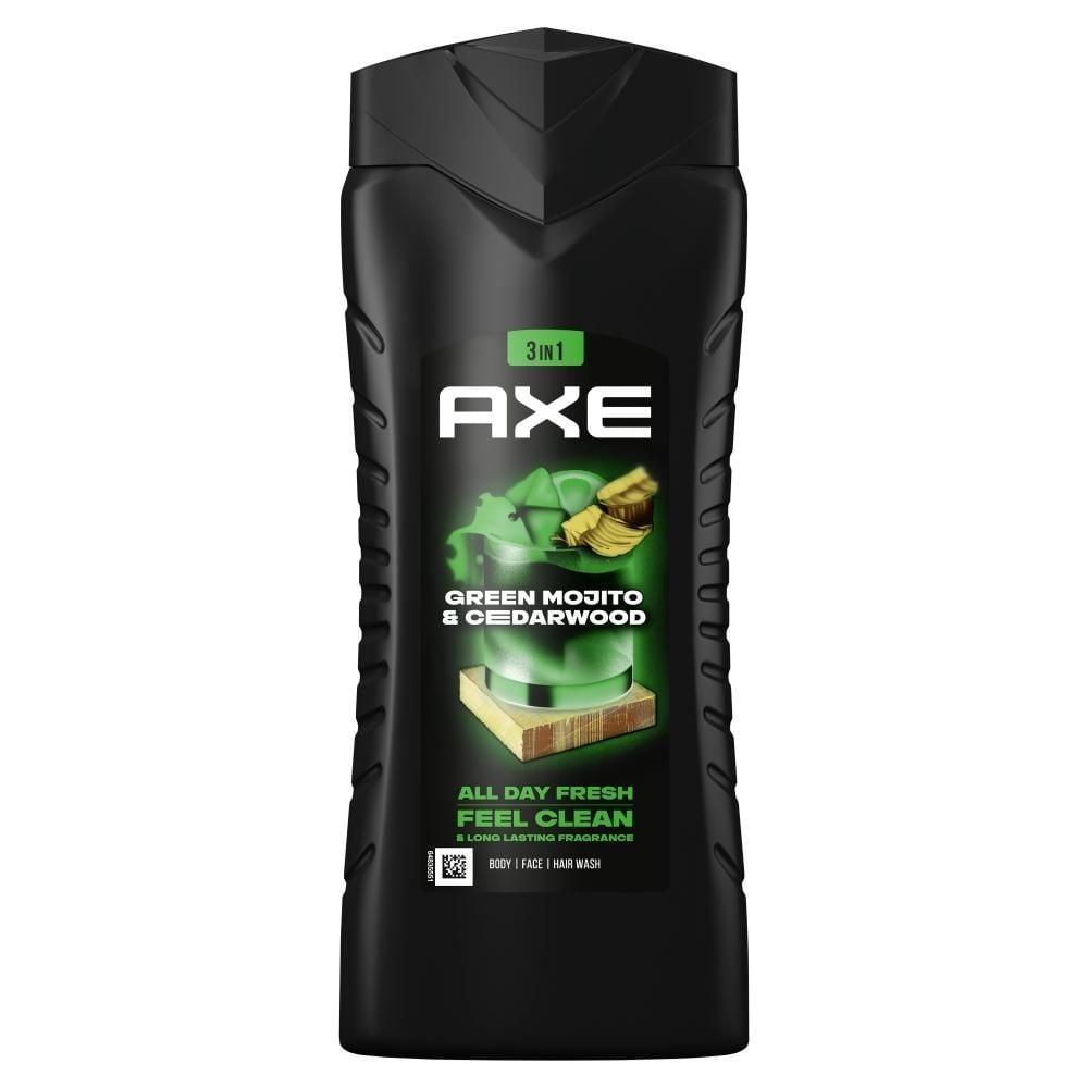 Axe Green Mojito & Cedarwood Żel pod prysznic 3w1 400 ml