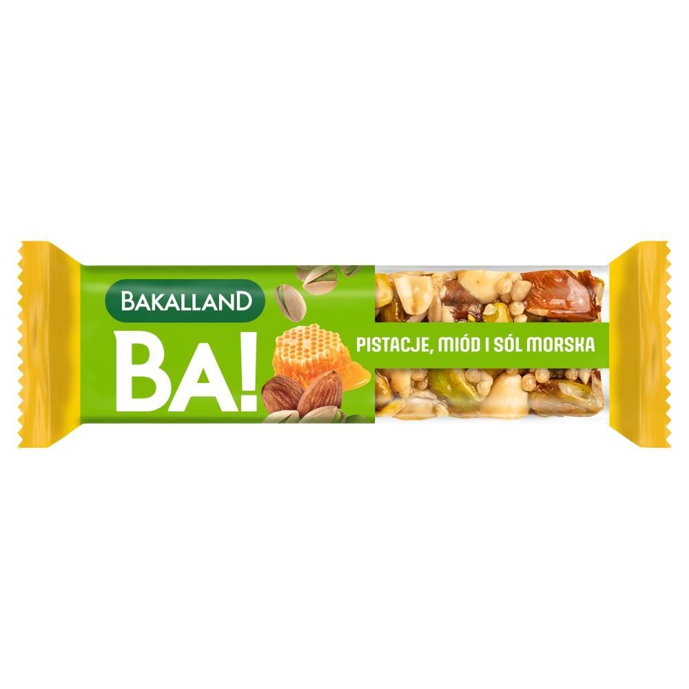 Bakalland Ba! Baton pistacje miód i sól morska 30 g