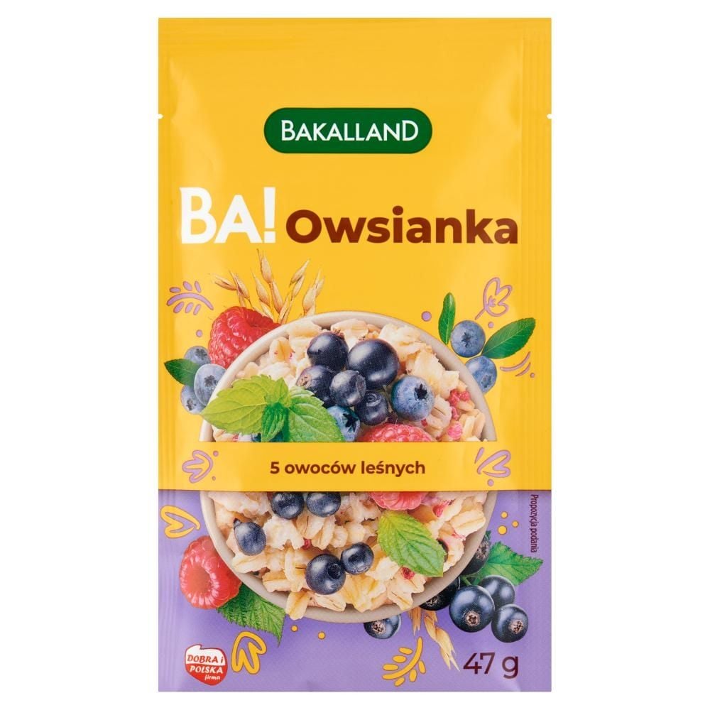 Bakalland Ba! Owsianka 5 owoców leśnych 47 g