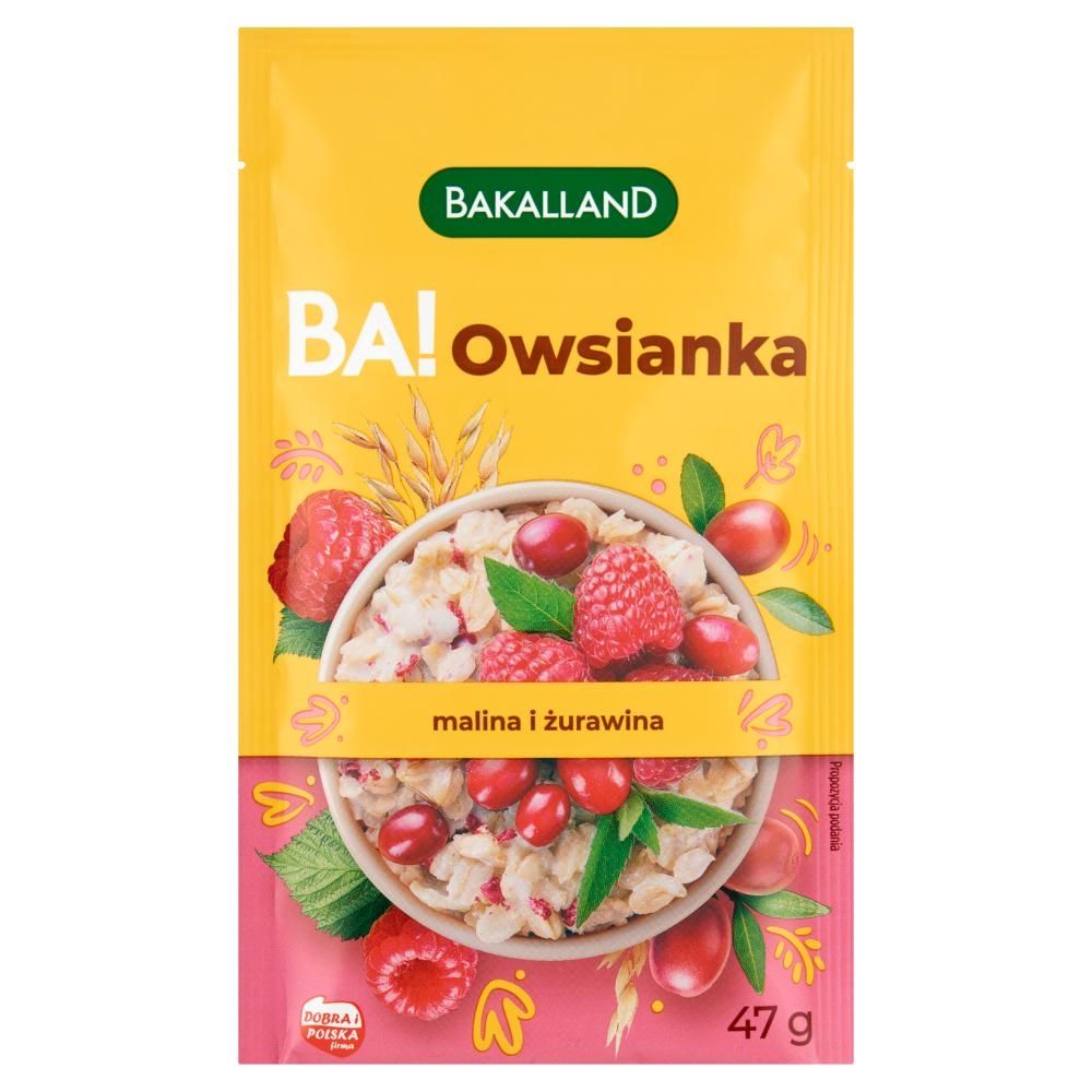 Bakalland Ba! Owsianka malina & żurawina 47 g