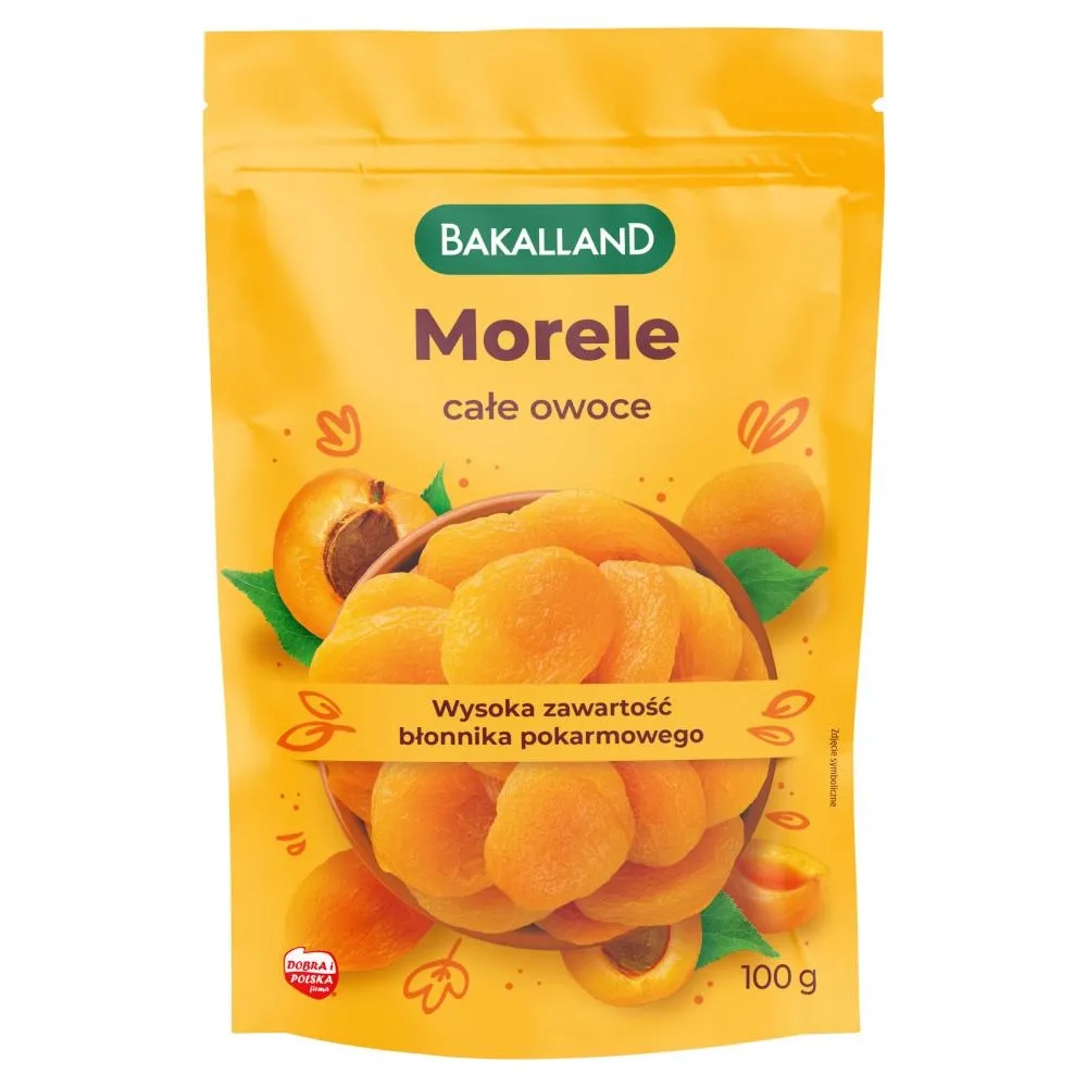 Bakalland Morele całe owoce 100 g