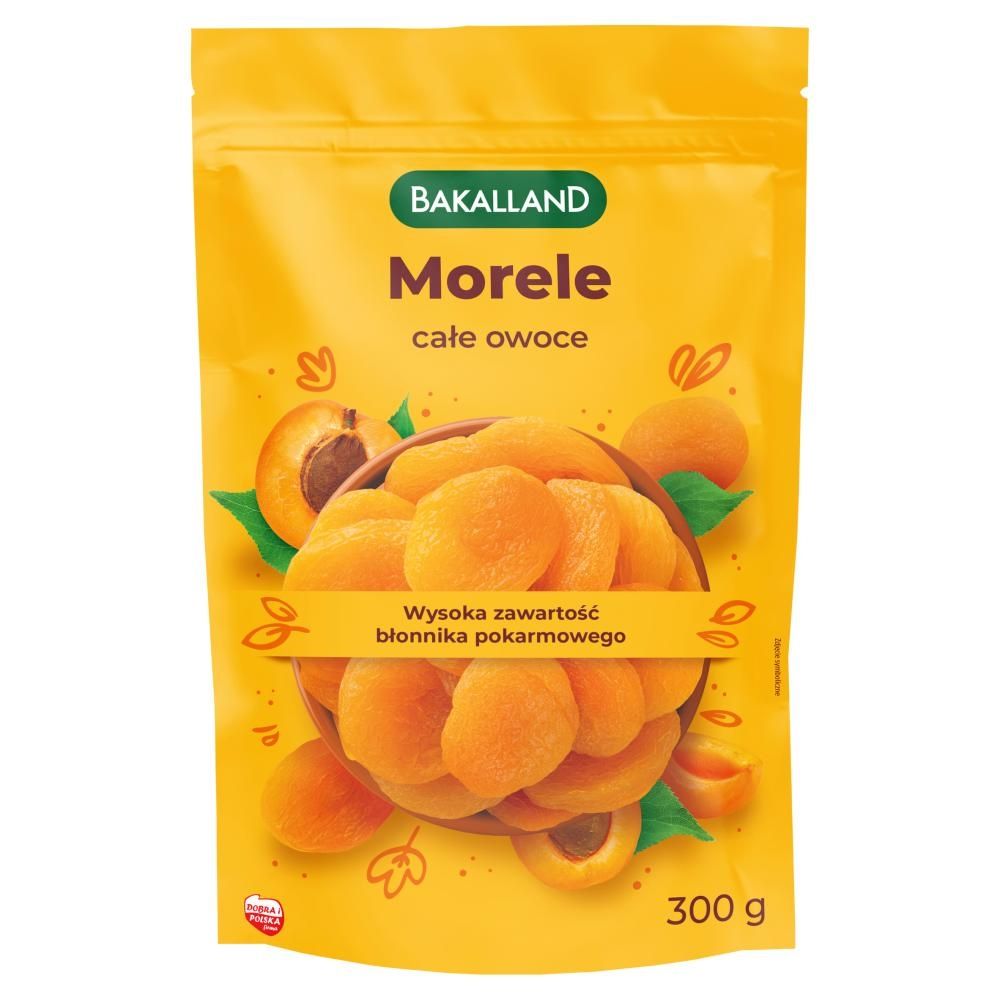 Bakalland Morele całe owoce 300 g