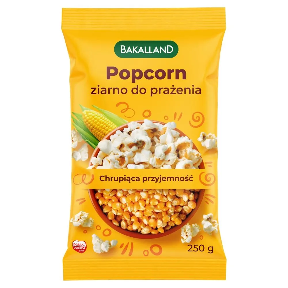 Bakalland Popcorn ziarno do prażenia 250 g