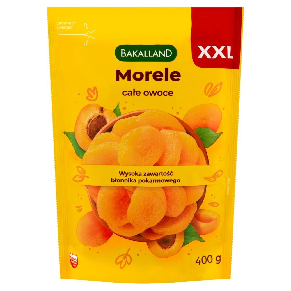 Bakalland XXL Morele całe owoce 400 g