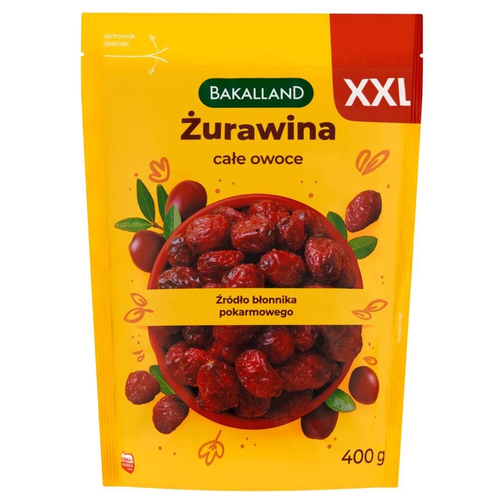 Bakalland XXL Żurawina całe owoce 400 g