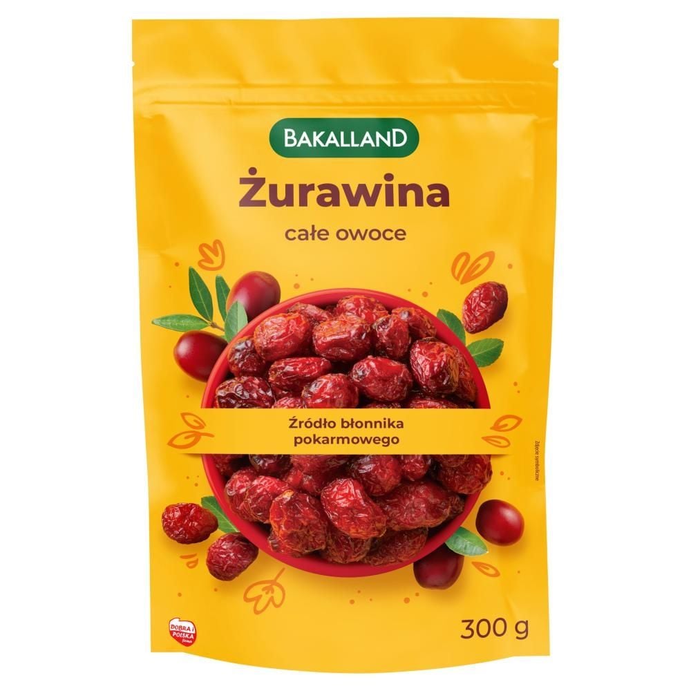 Bakalland Żurawina całe owoce 300 g