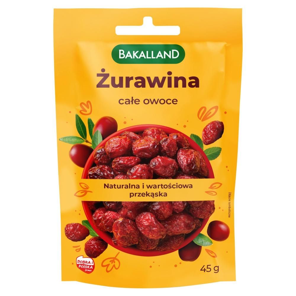 Bakalland Żurawina całe owoce 45 g