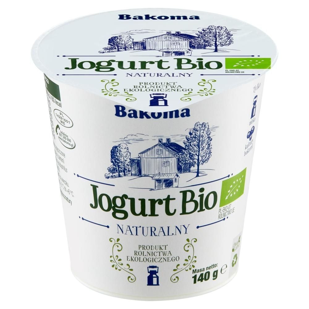 Bakoma Jogurt Bio naturalny 140 g