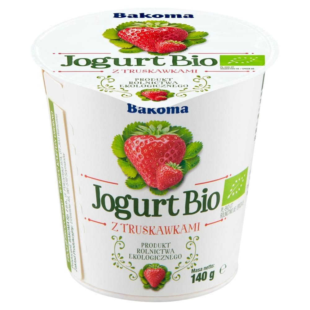 Bakoma Jogurt Bio z truskawkami 140 g