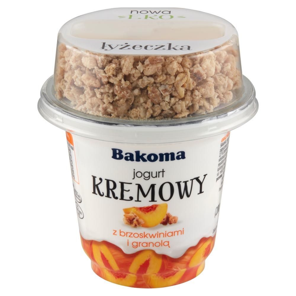 Bakoma Jogurt Kremowy Z Brzoskwiniami I Granolą 230 G Zakupy Online Z Dostawą Do Domu 6663